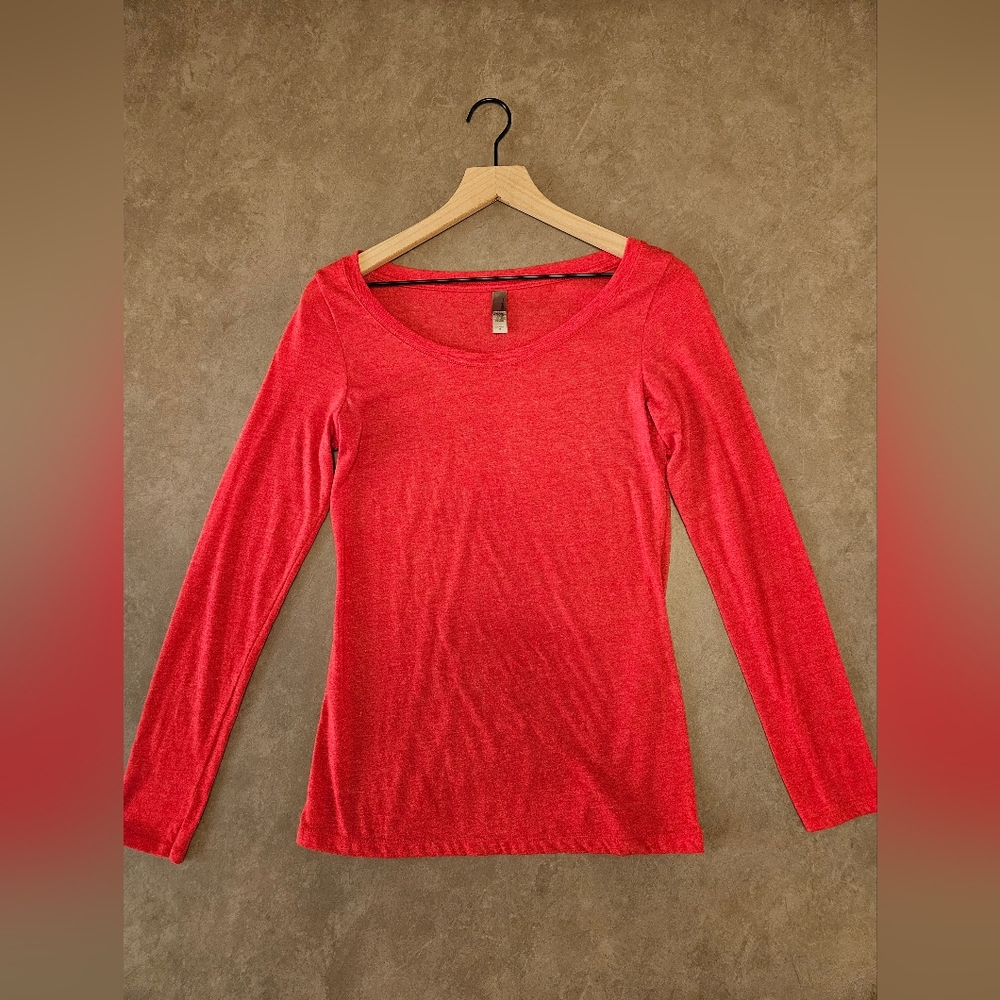 Womens Long Sleeve Red Shirt